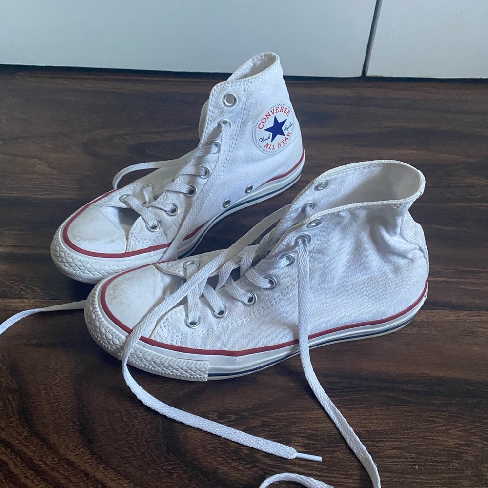 white high top converse